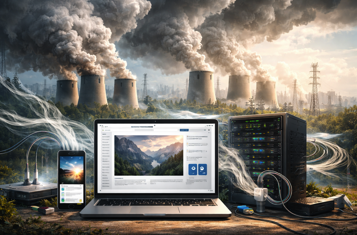 How Websites Produce CO2 and What Digital Pollution Means
